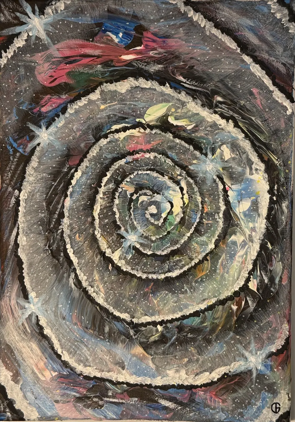 Akrylmålning Vortex 1 av Tommy Göransson