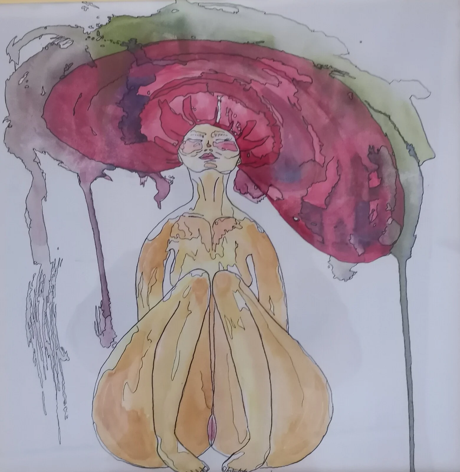 Akvarell Äntligen av Louise Sahlström (fd Backman)