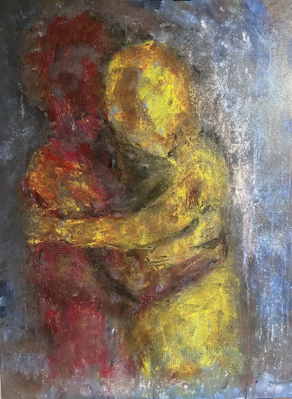 Akrylmålning I värmen av dig av Joel Aguilar