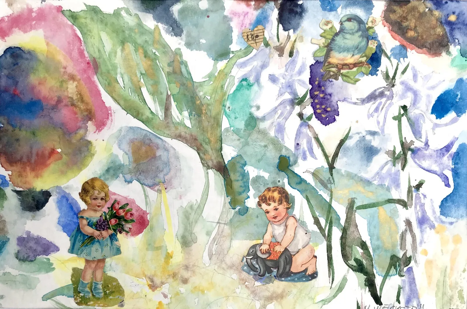 Akvarell ”Det var en gång…” I av Ulla Weckström