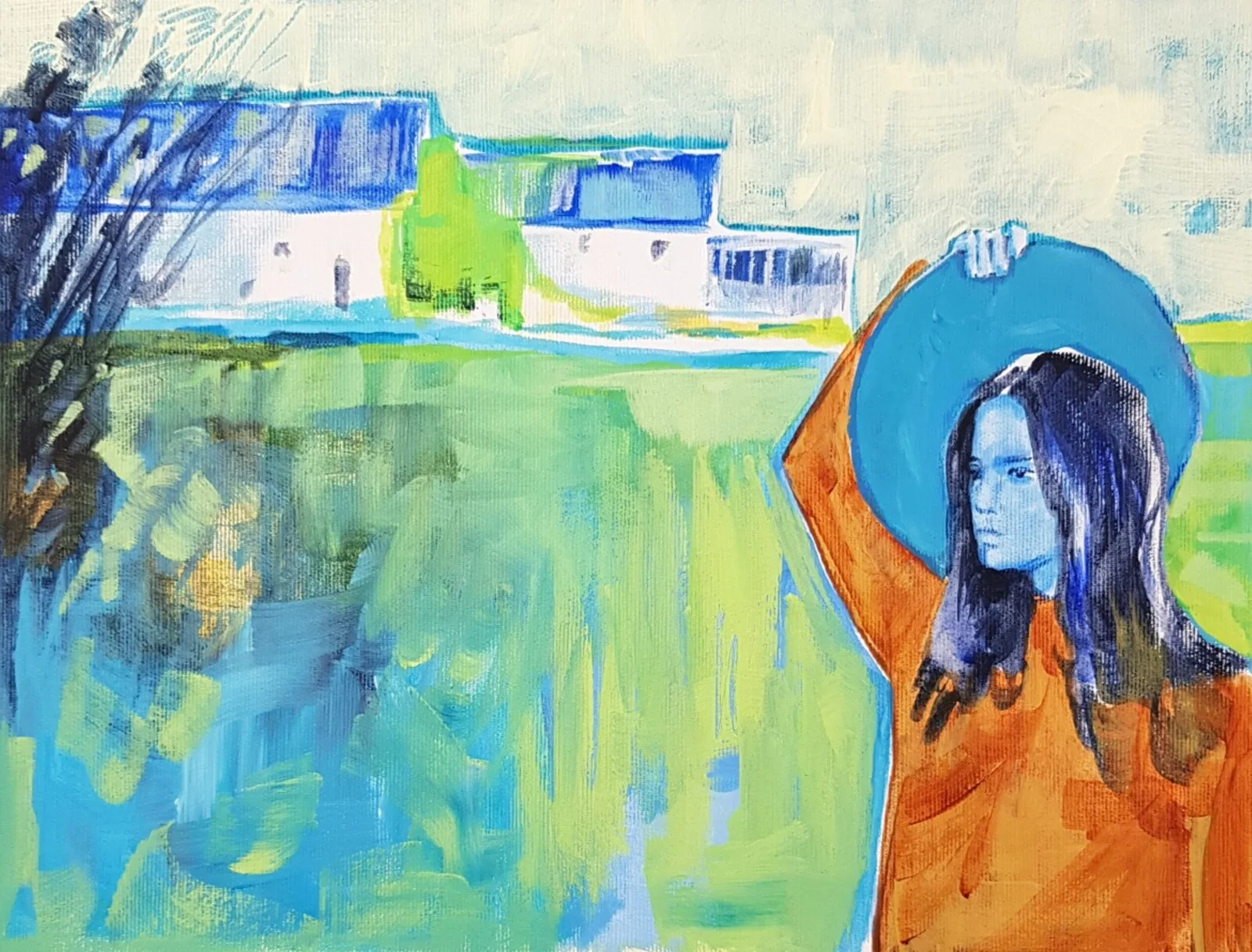 Akrylmålning Shine on me av Daniel Vandinja