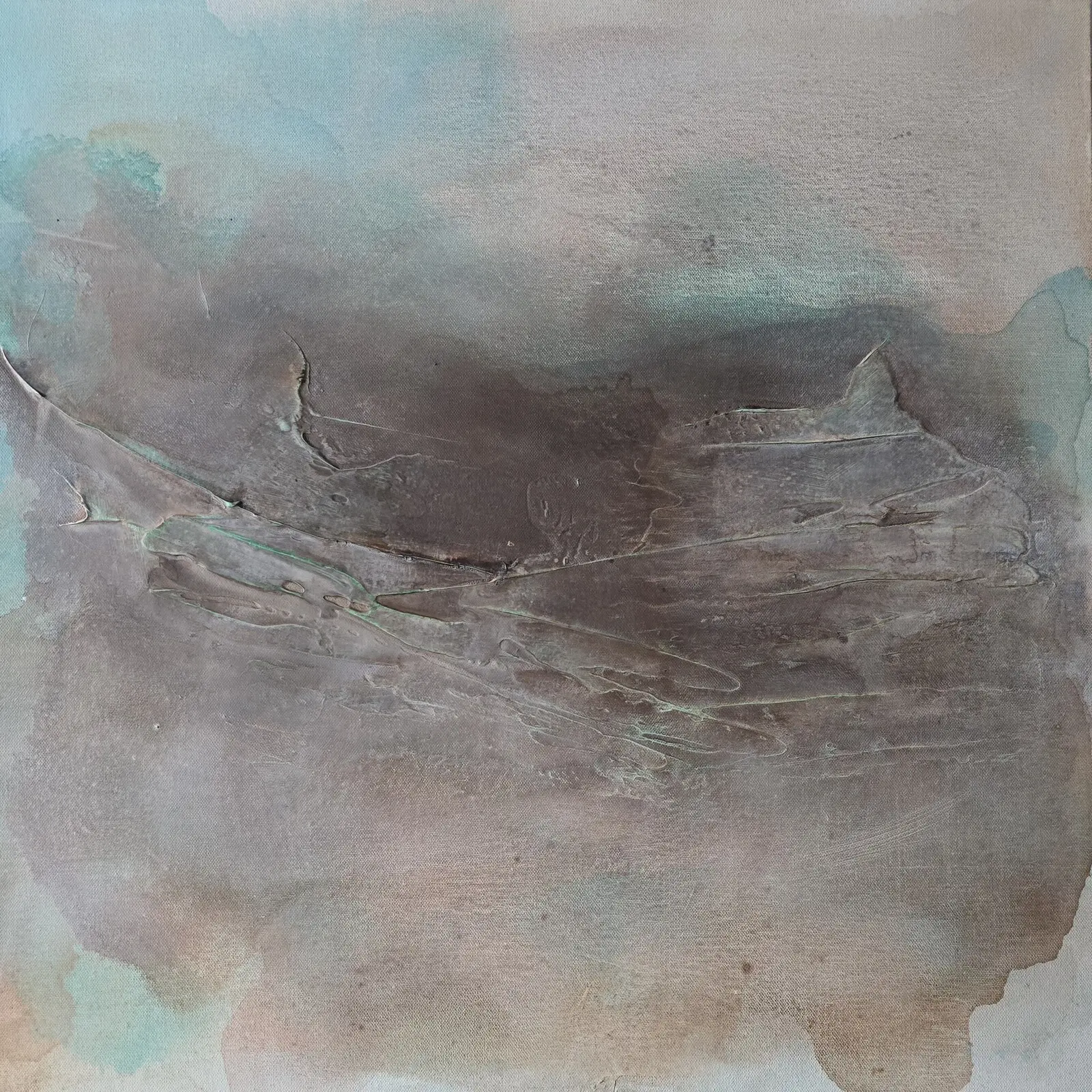 Akrylmålning Ashen Horizon av Lina Ekstrand