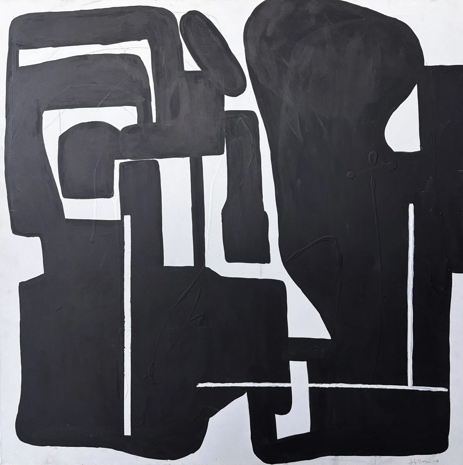 Akrylmålning Machinery. av Josefin Pettersson