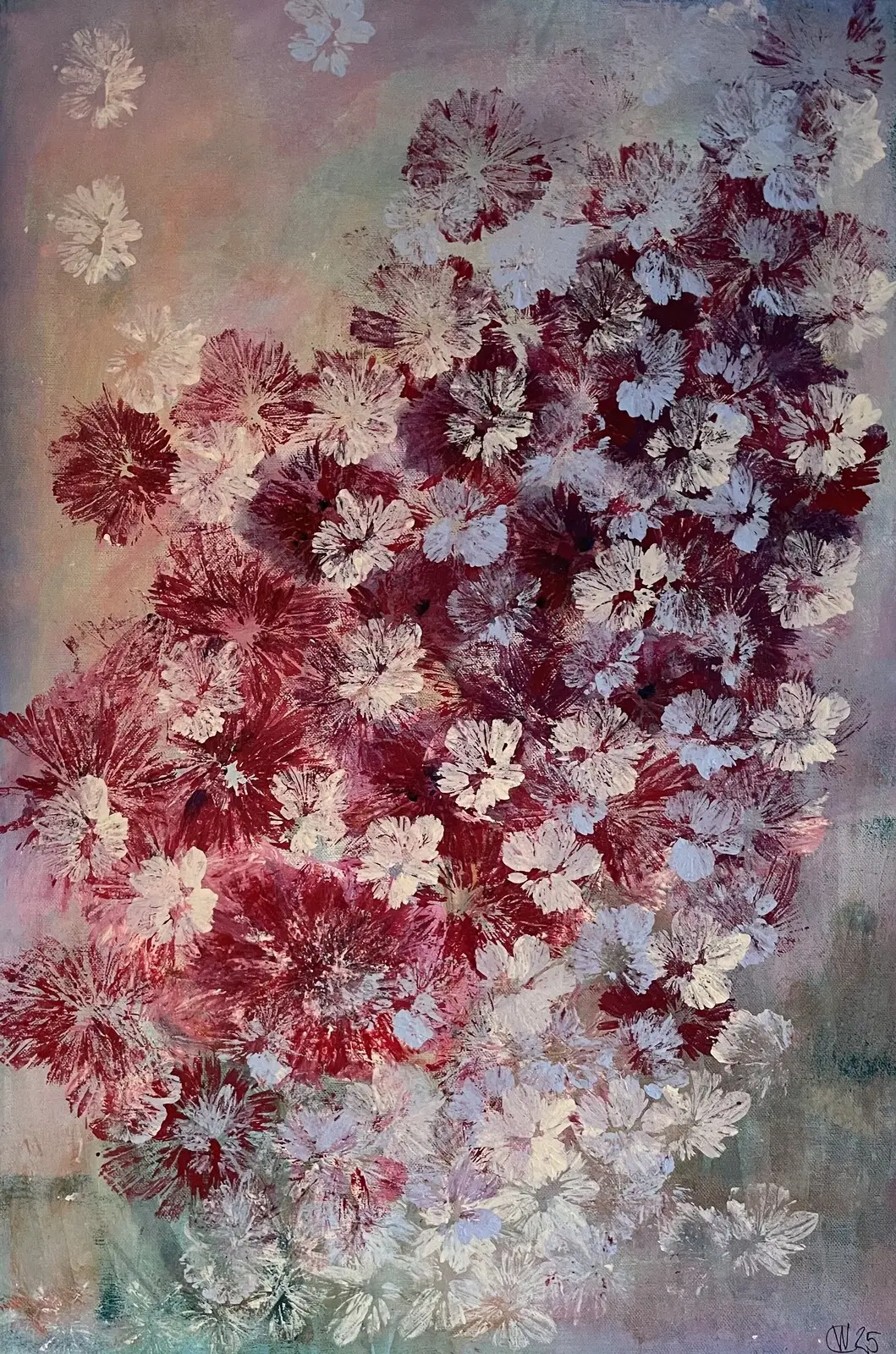 Akrylmålning Glädje av Cillan