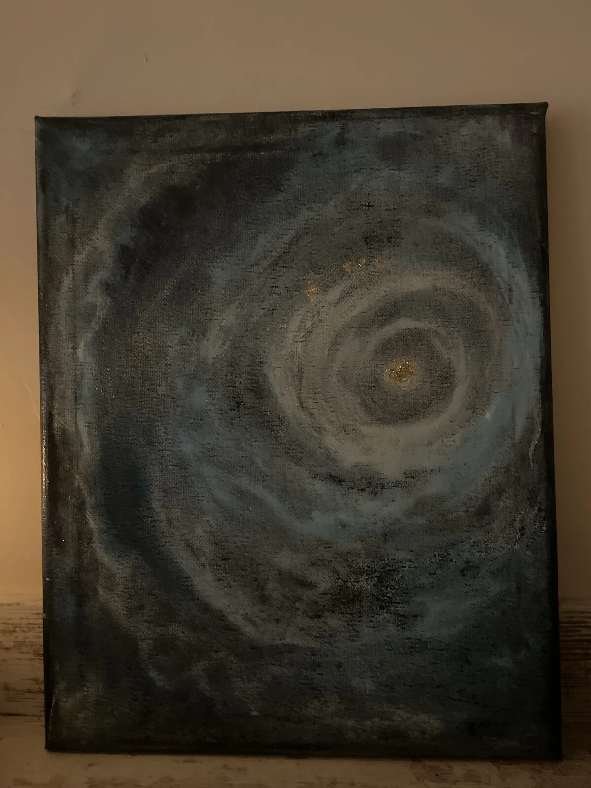 Akrylmålning BE THE LIGHT IN A WORLD FULL OF DARKNESS av Tanja Koscic