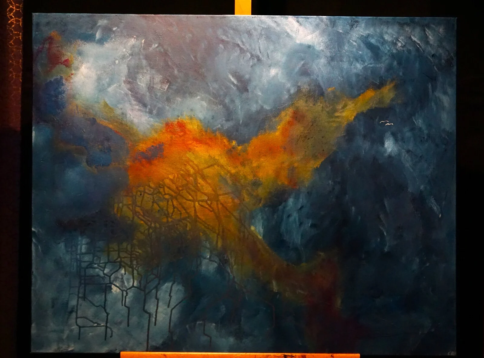 Akrylmålning av Eddie Rudolfsson