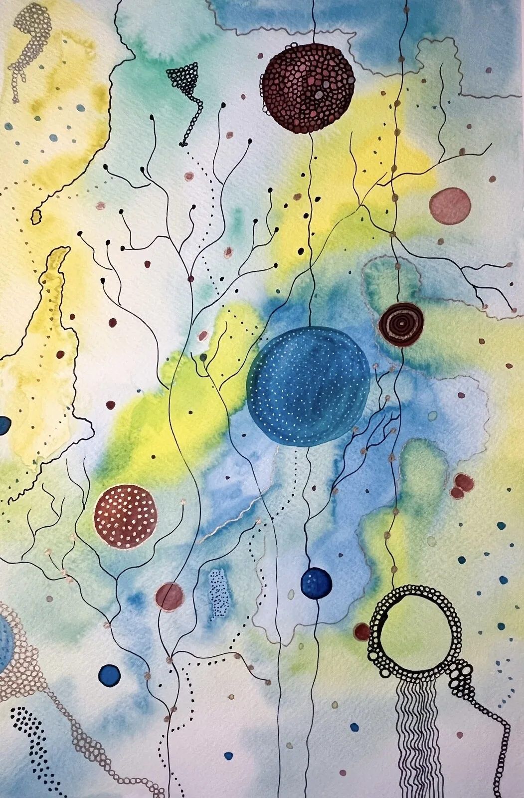 Akvarell Under vattnet av Joanna