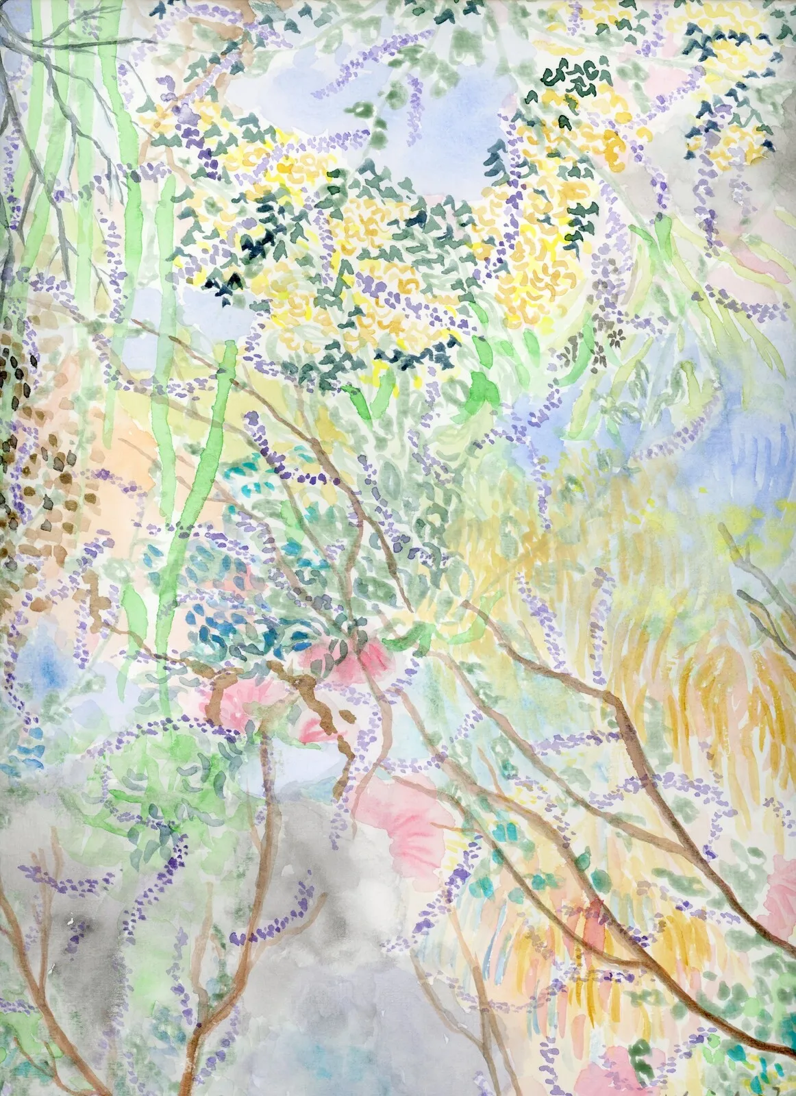 Akvarell Natur kaos av Weiwei Fang