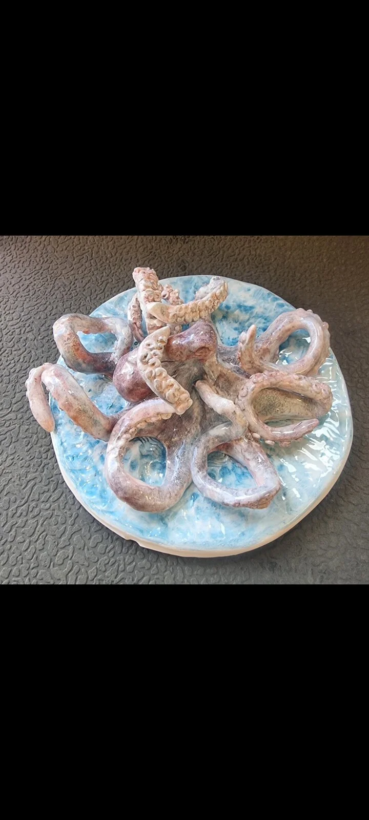 Skulptur Bläckfisk av Birgitta Pyykölä