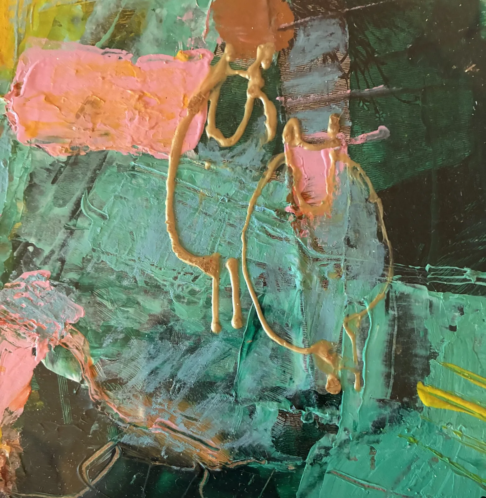 Akrylmålning Får på hösten av Marianne Björn