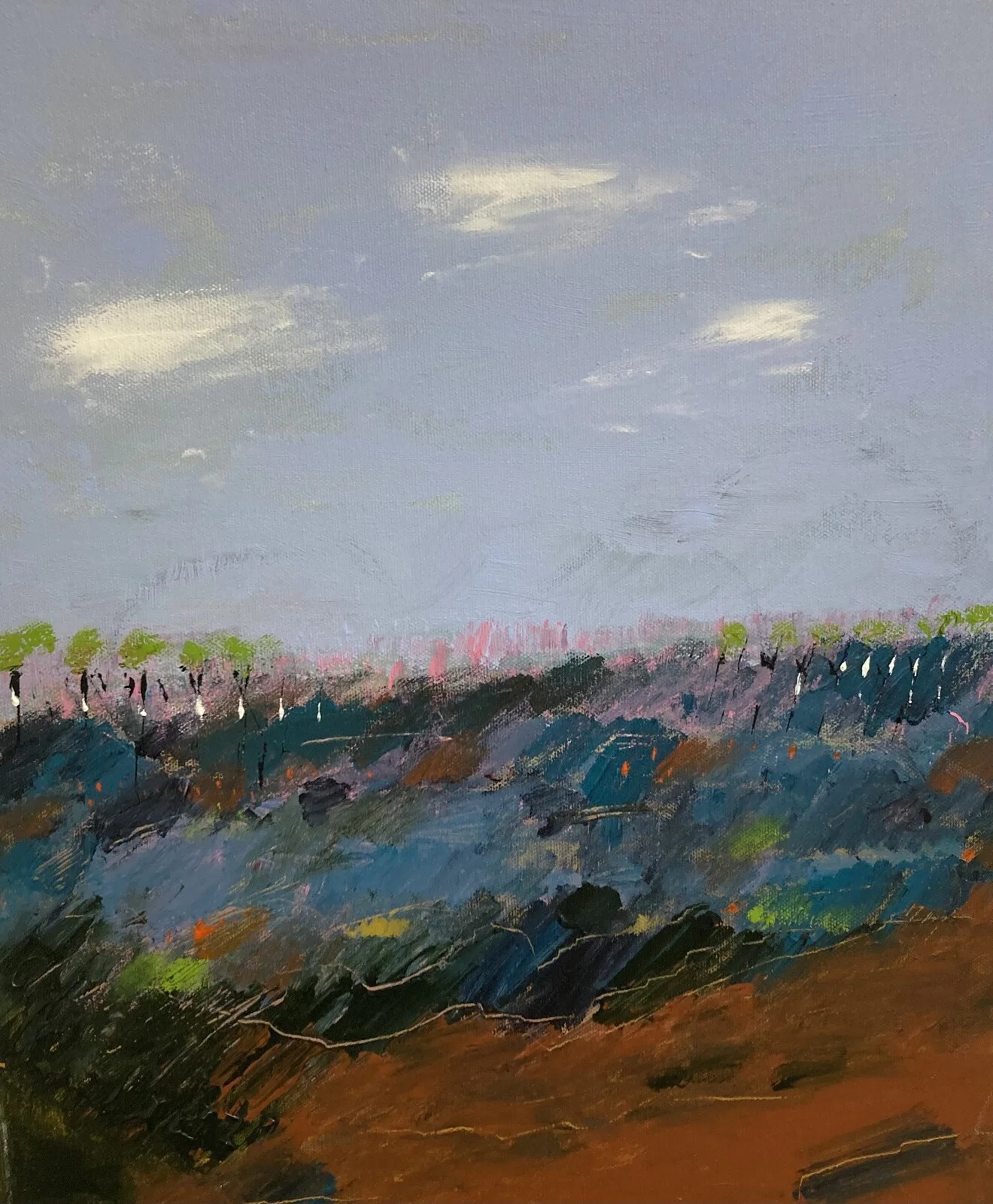 Akrylmålning Höst av Marianne Björn