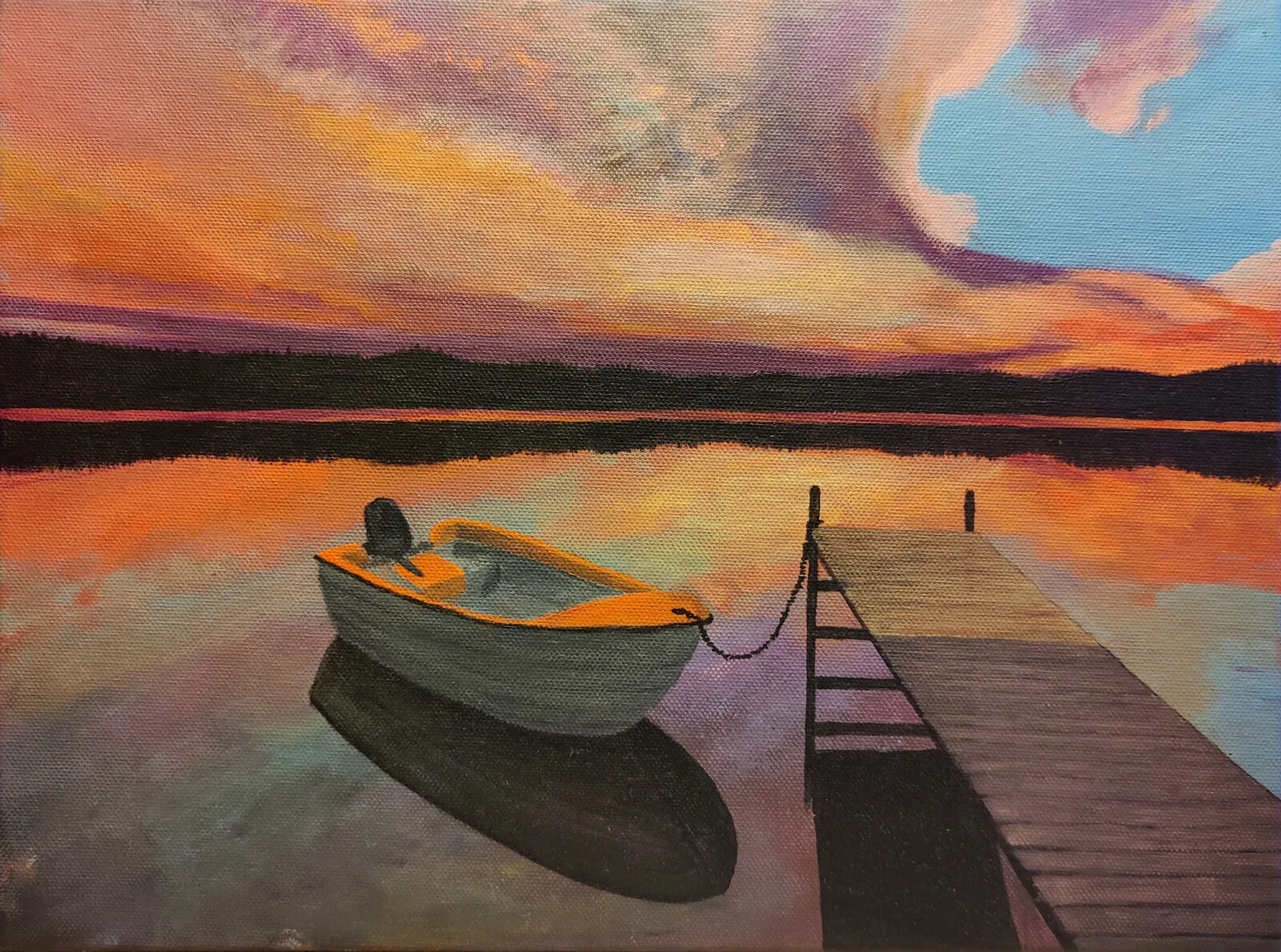 Akrylmålning Ultråfjärden av Carolina Backman