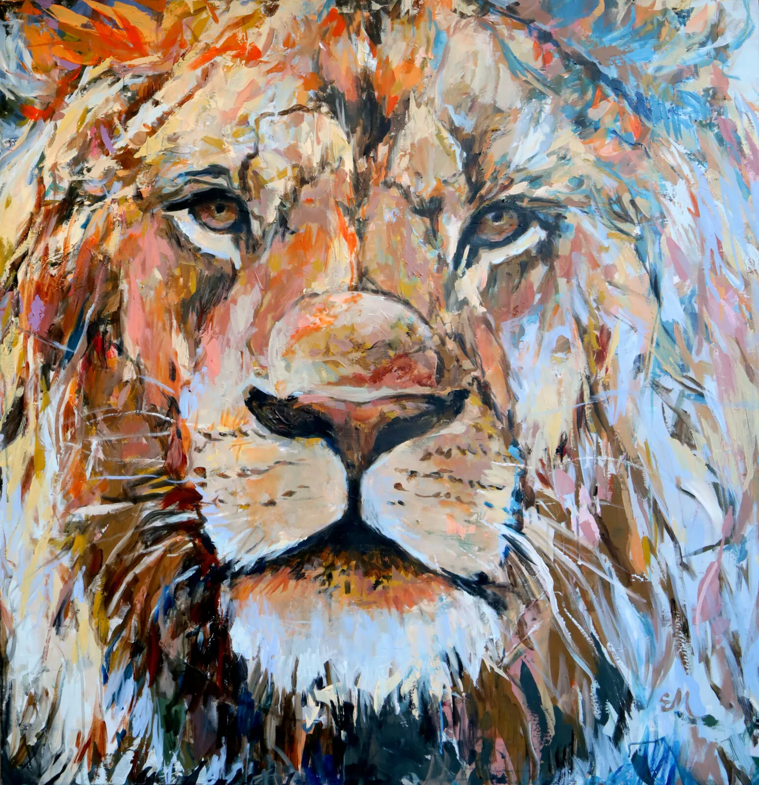 Akrylmålning Quiet wisdom av Emma Malm