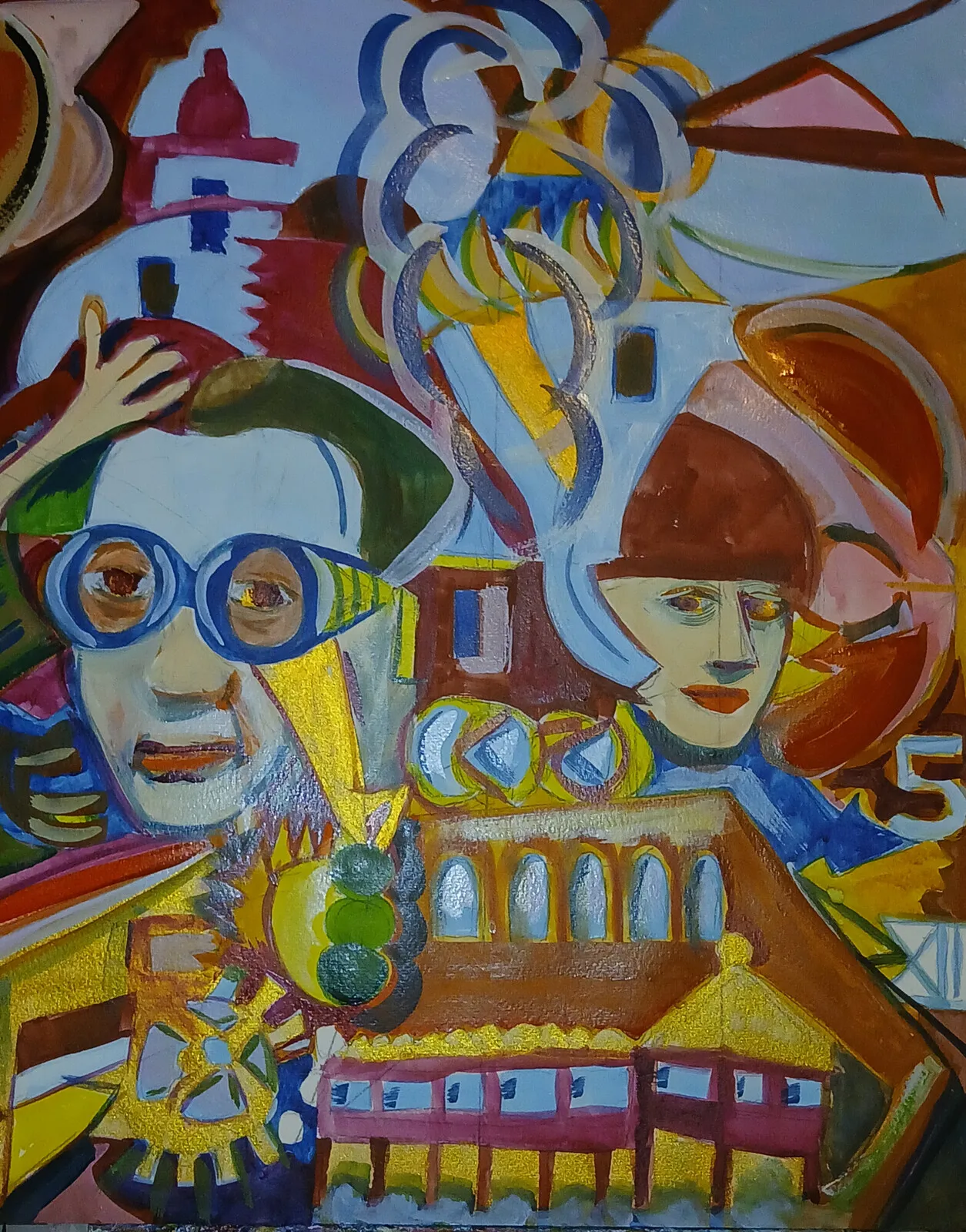 22 ) Man Ray and Sally Bowles in Steamfunk Luna Park. av Victor Finnigan