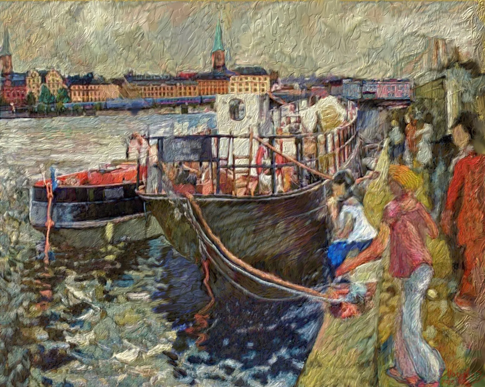 Stockholms kaj av Sebastian Marquez
