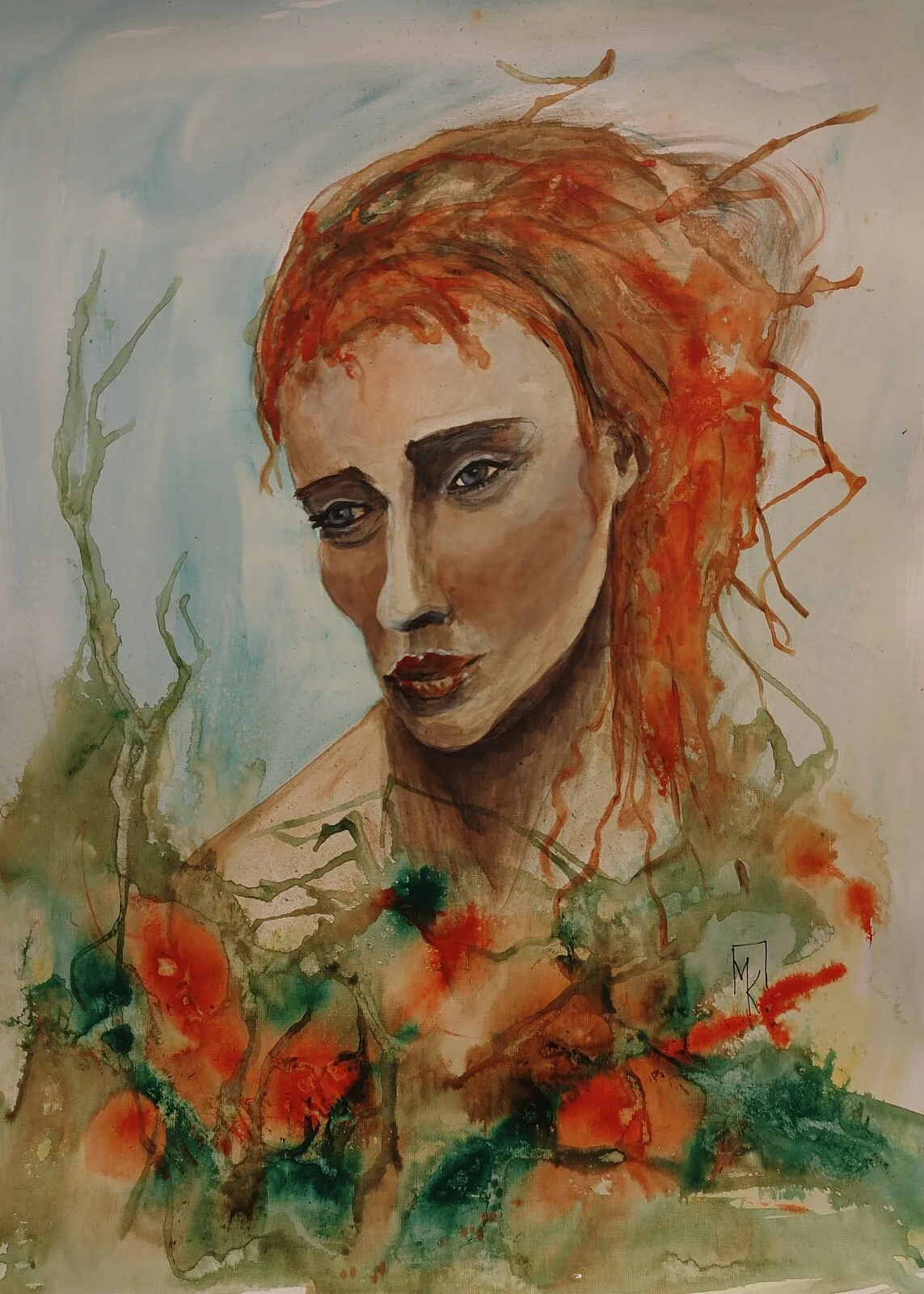 Akrylmålning Take me home av Maria Karlsson