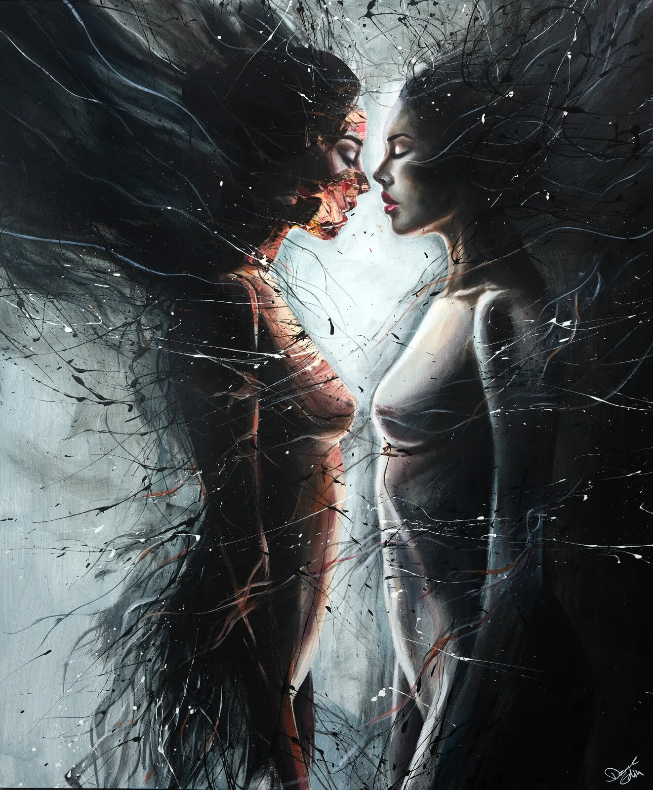 Akrylmålning Shadowlight av Studio Edin