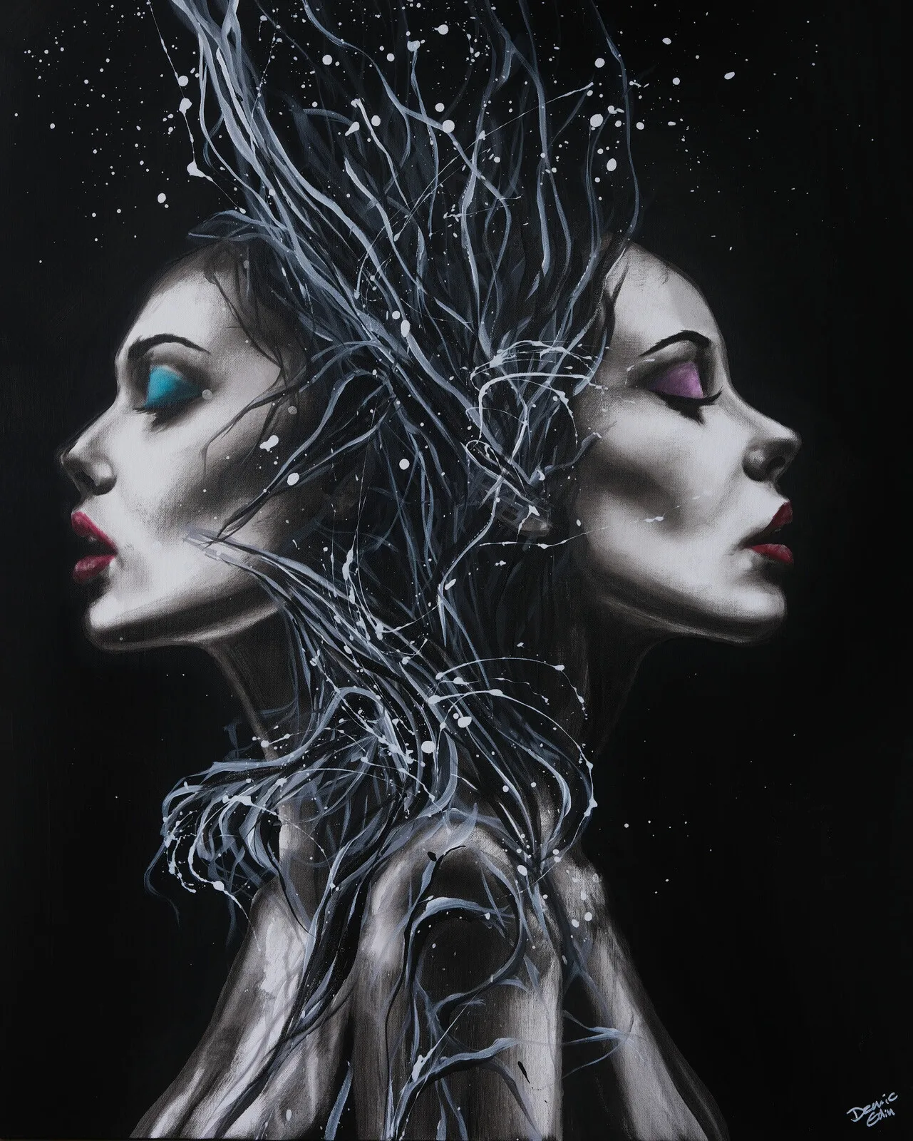 Akrylmålning Gemini av Studio Edin