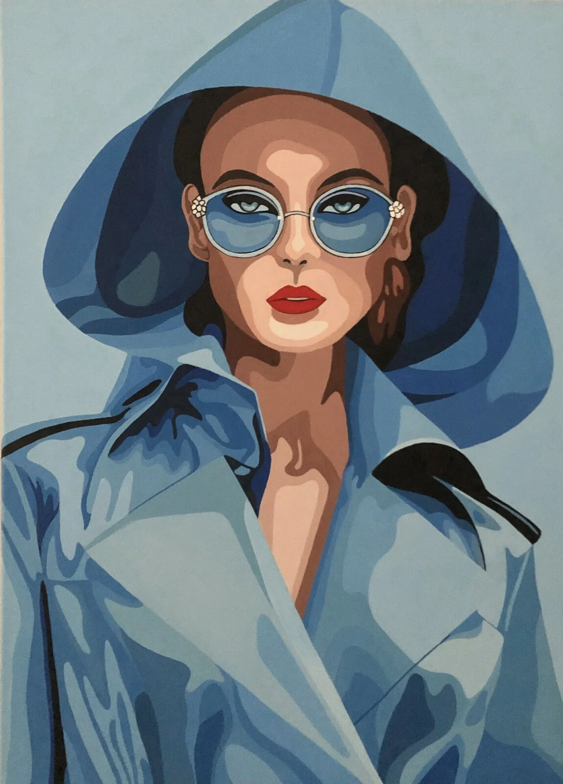 Akrylmålning Blue Color av Siv Pettersson