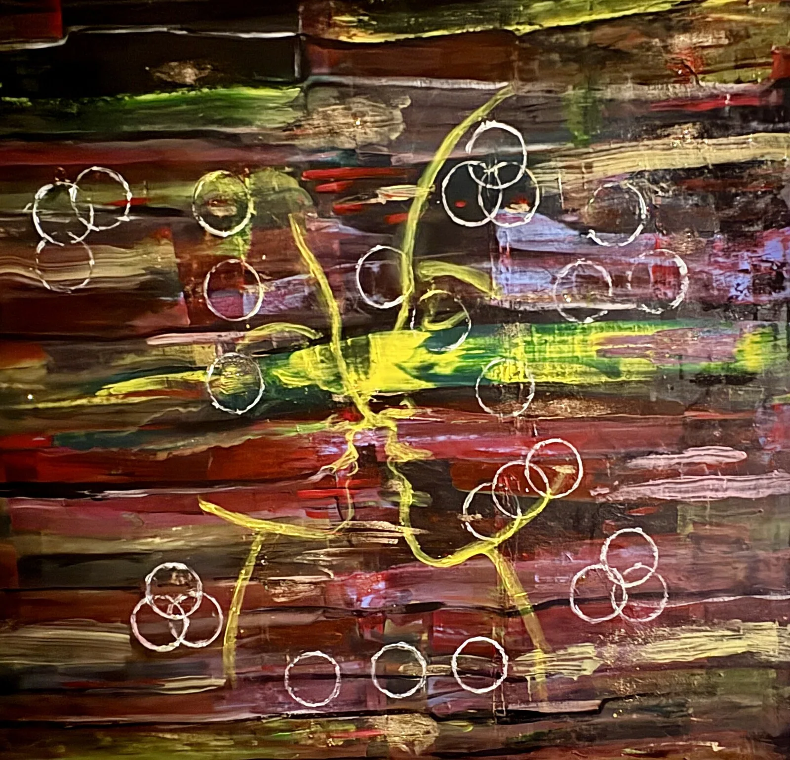 Akrylmålning Attraktion av Anneli Werelius