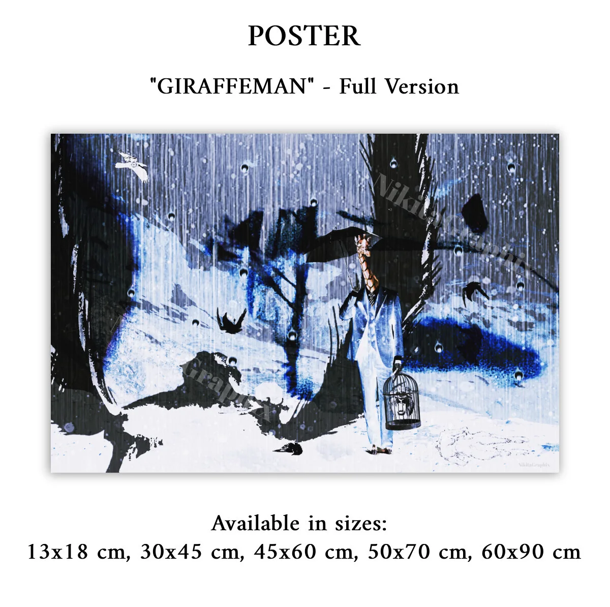 Poster - Giraffeman av Nikita Emil