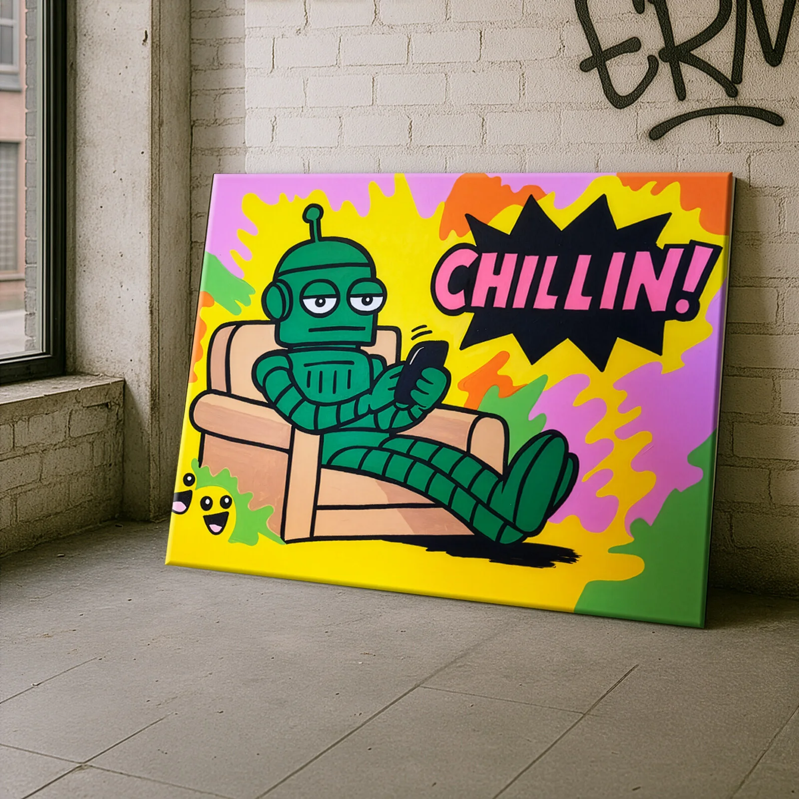 Akrylmålning Recharge av Emanuel Ringborg Mankert