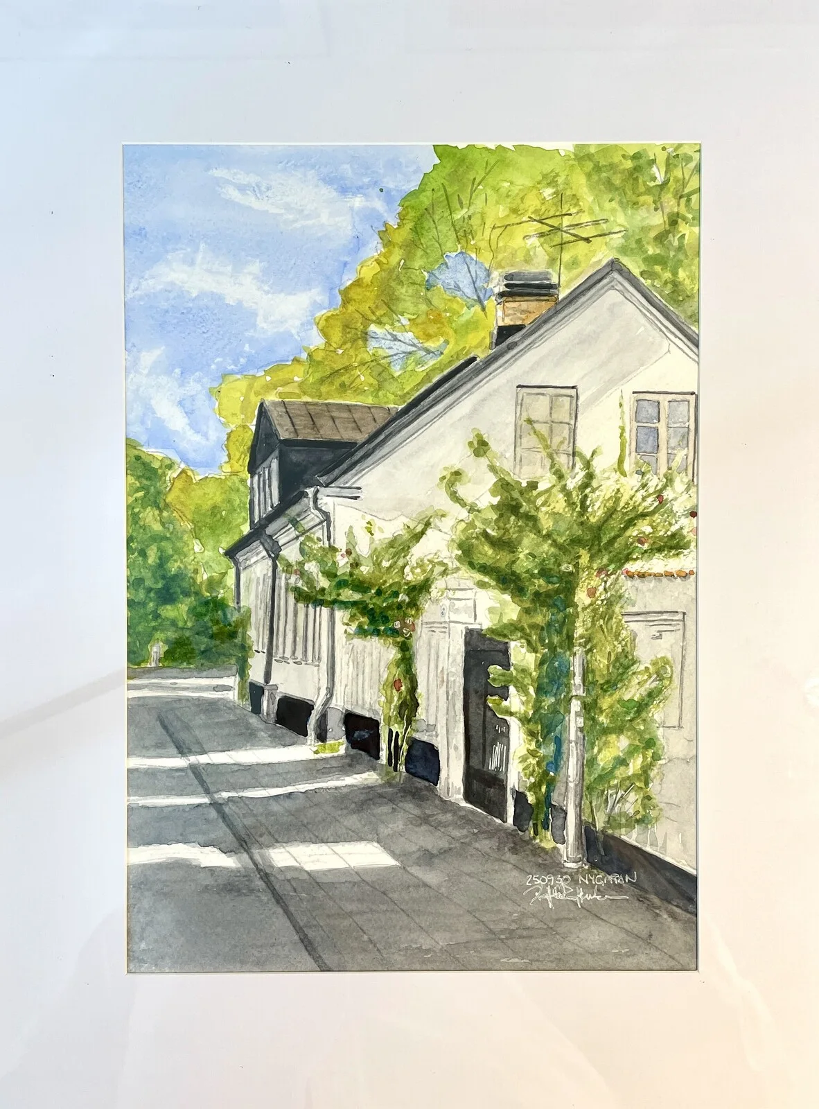 Akvarell 250930 Nygatan av Pär Håkan Henriksson