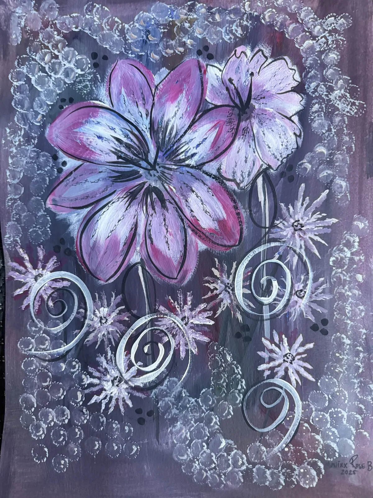 Akvarell 𝙰𝚄𝚁𝙾𝚁𝙰 av Monica Rose Bergström (Monixx)