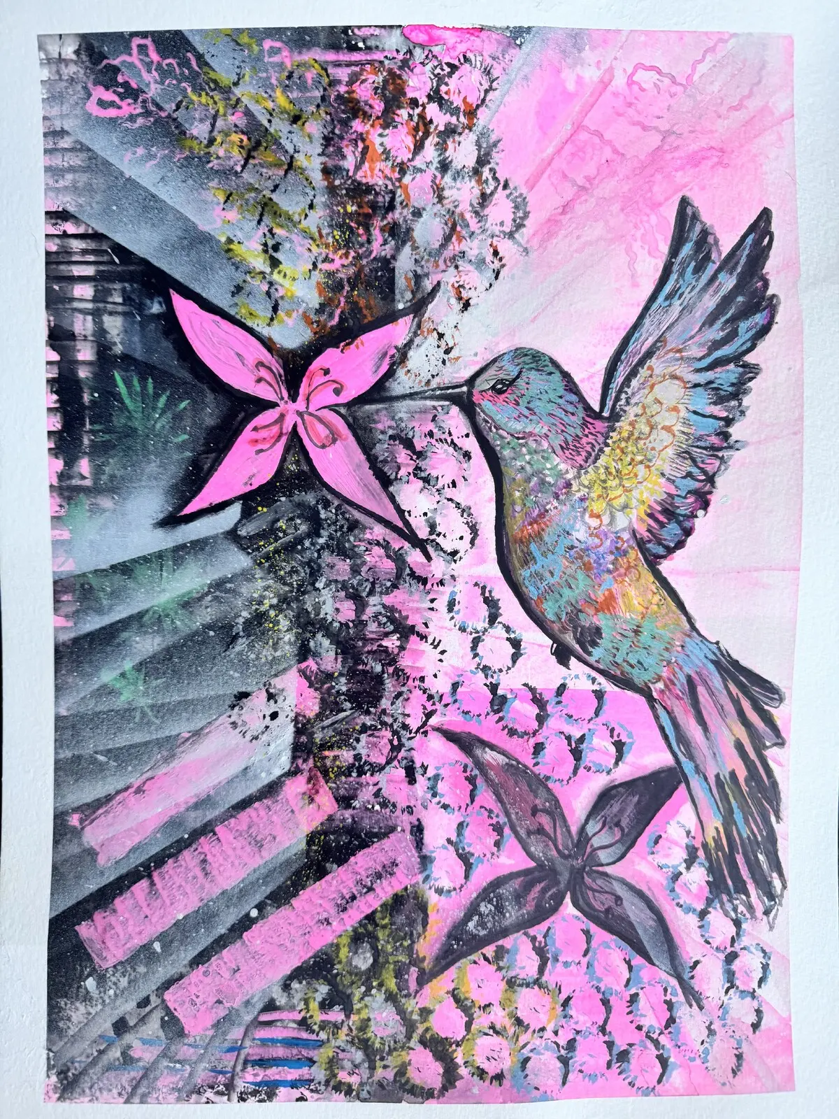 HUMMING IN THE PINK av Monica Rose Bergström (Monixx)