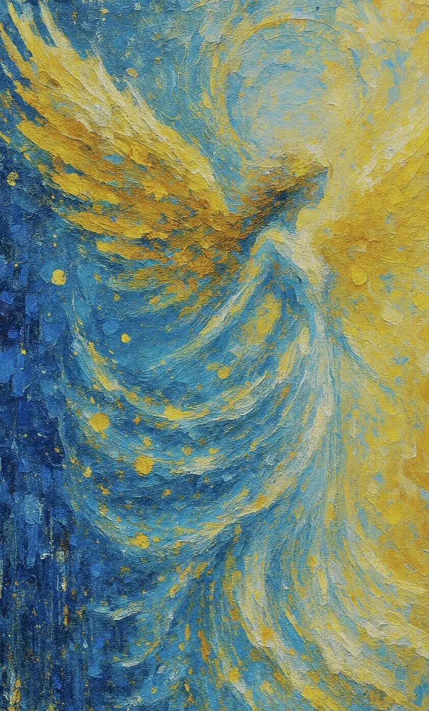 Akrylmålning av Camilla .