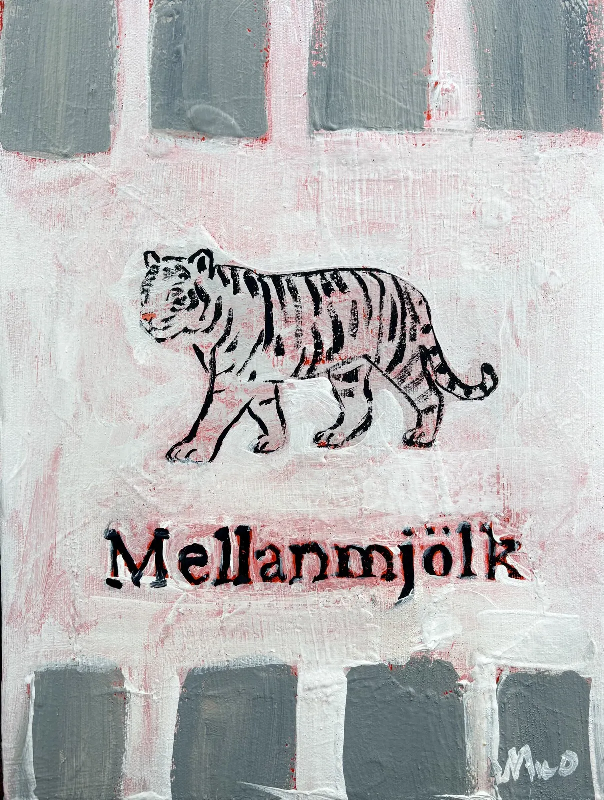 Akrylmålning En dröm av Milo