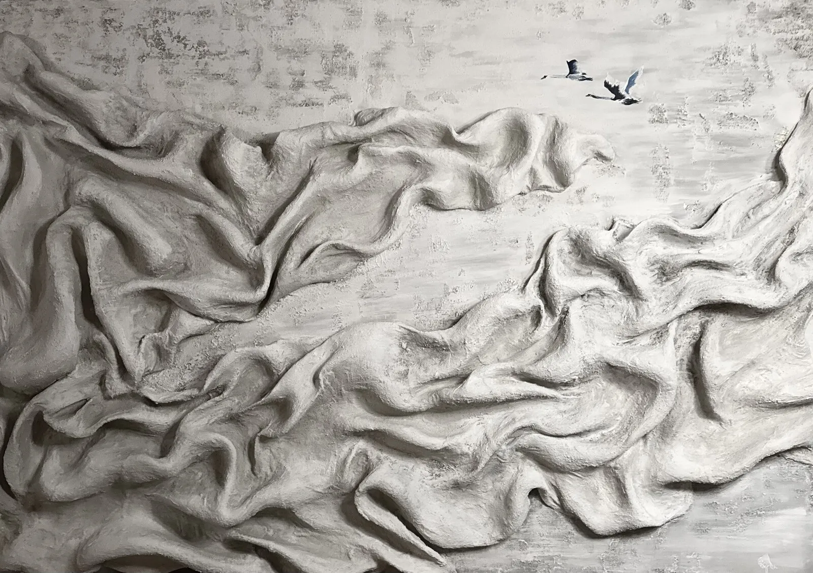 Akrylmålning Winds of the Glacier av Emma Russo