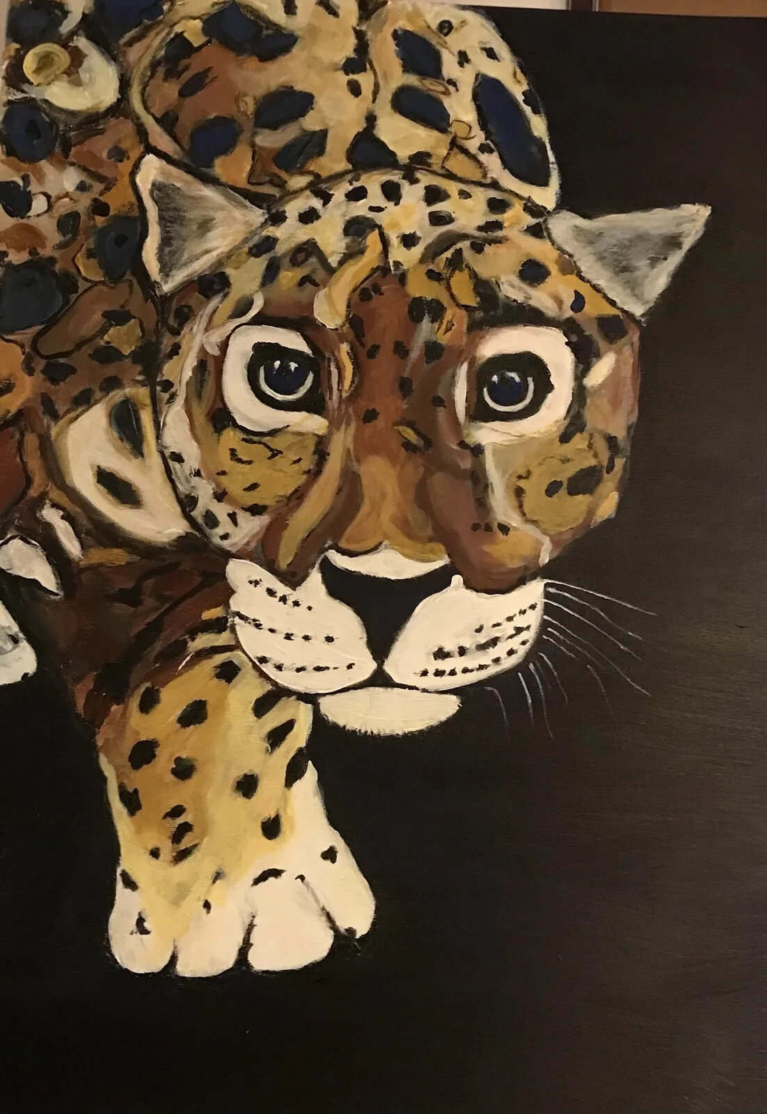 Akrylmålning Love Cat av Annika Utter