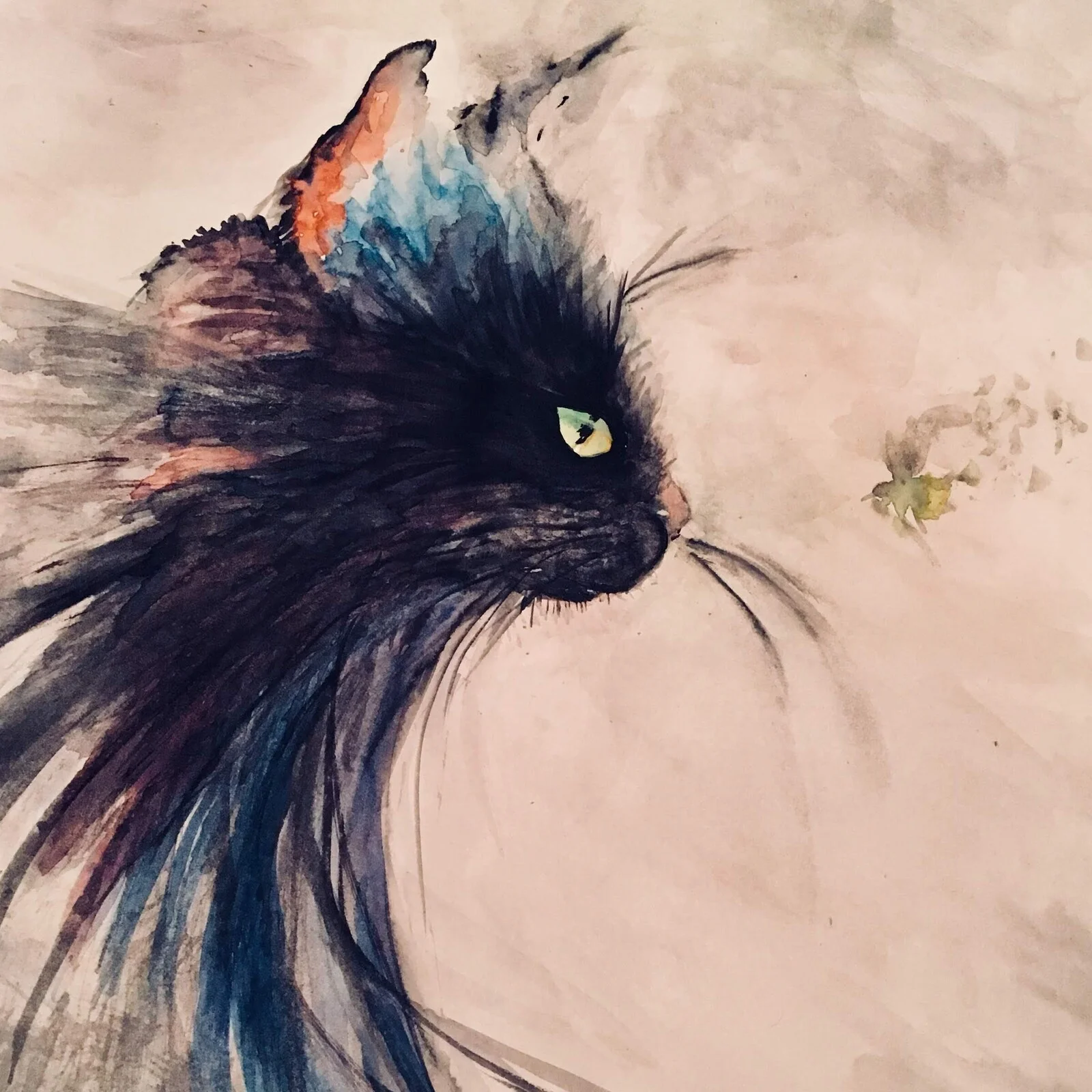 Akvarell av Mia Sedvall