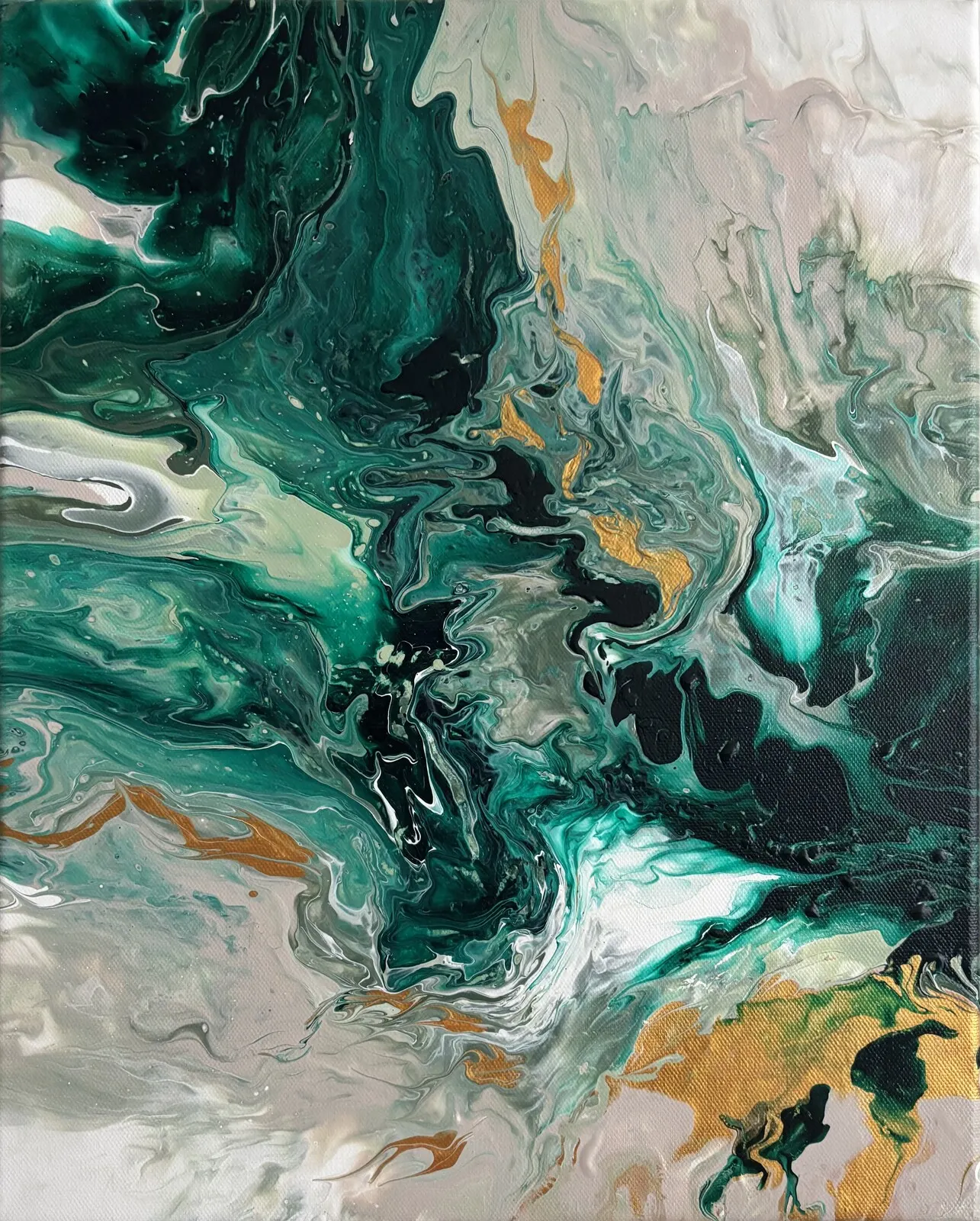 Akrylmålning Flowy av Evelina Holmgren