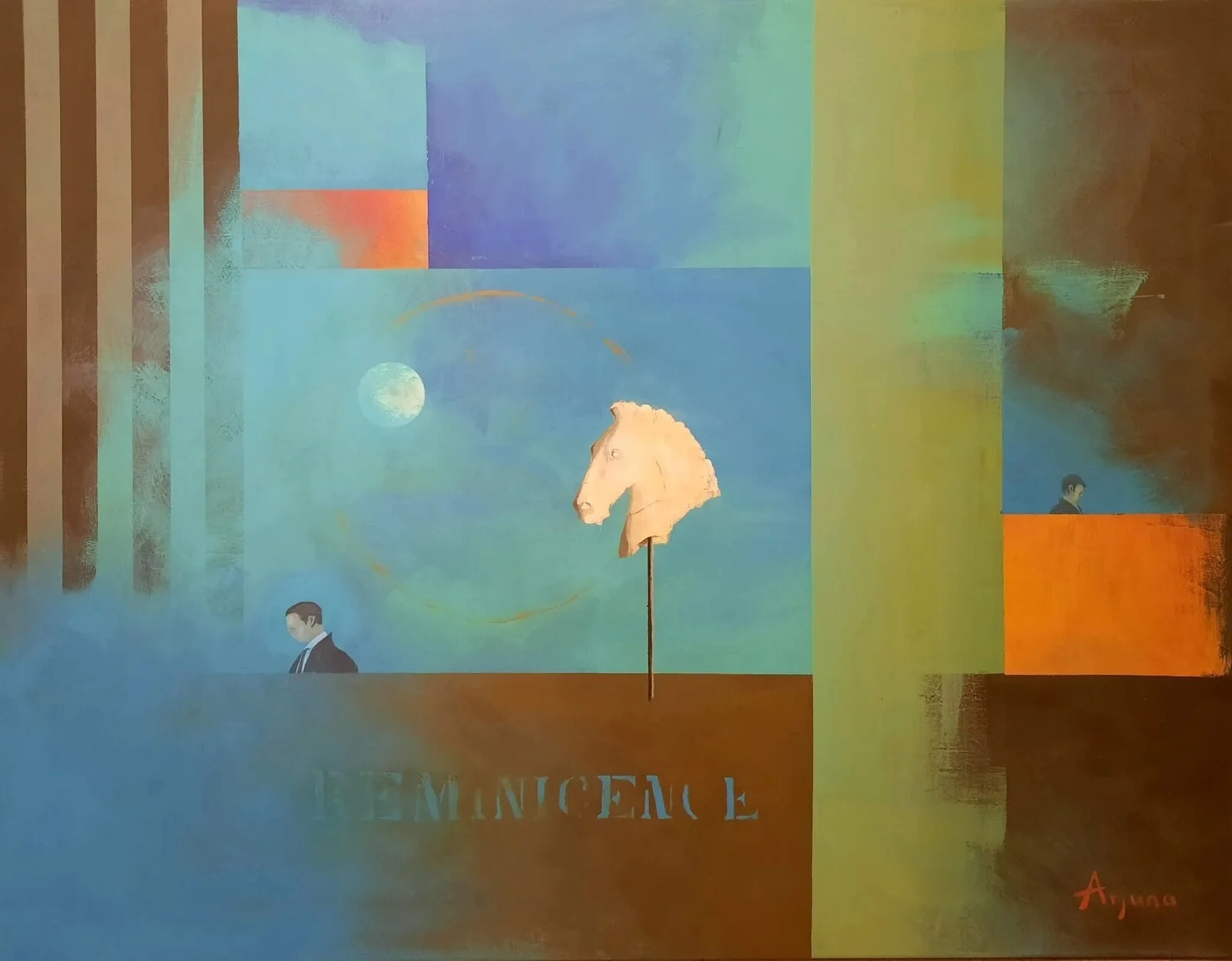 Akrylmålning Reminicence av Arjuna Geir Aasehaug