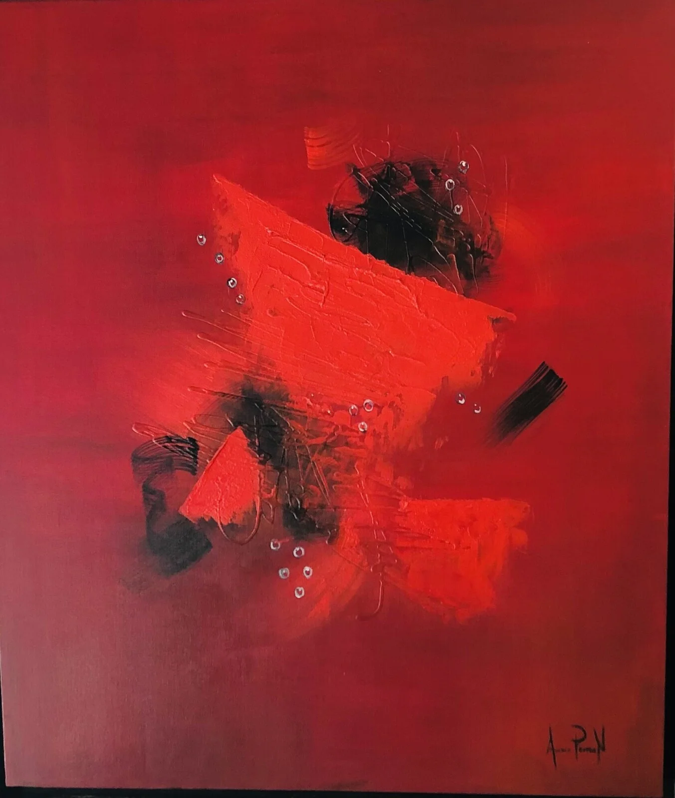 Akrylmålning av Aurora Persson