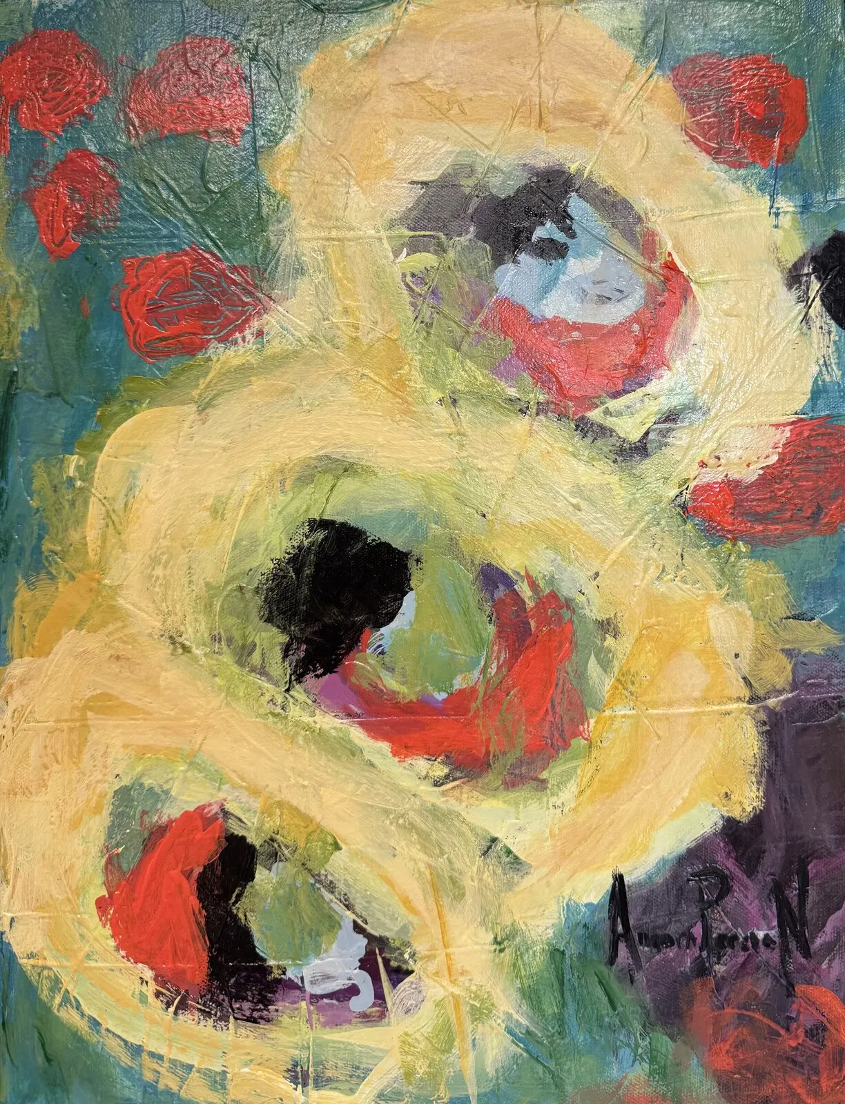 Akrylmålning av Aurora Persson