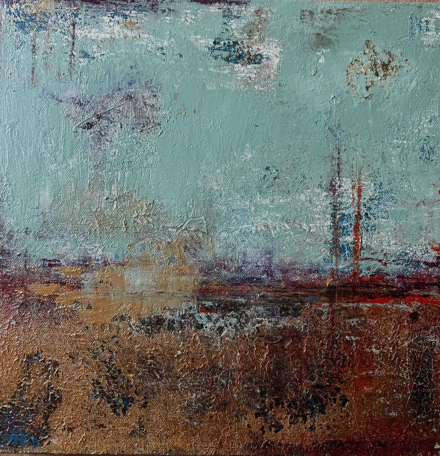 Akrylmålning What remains av Ceren Kamar Bergh