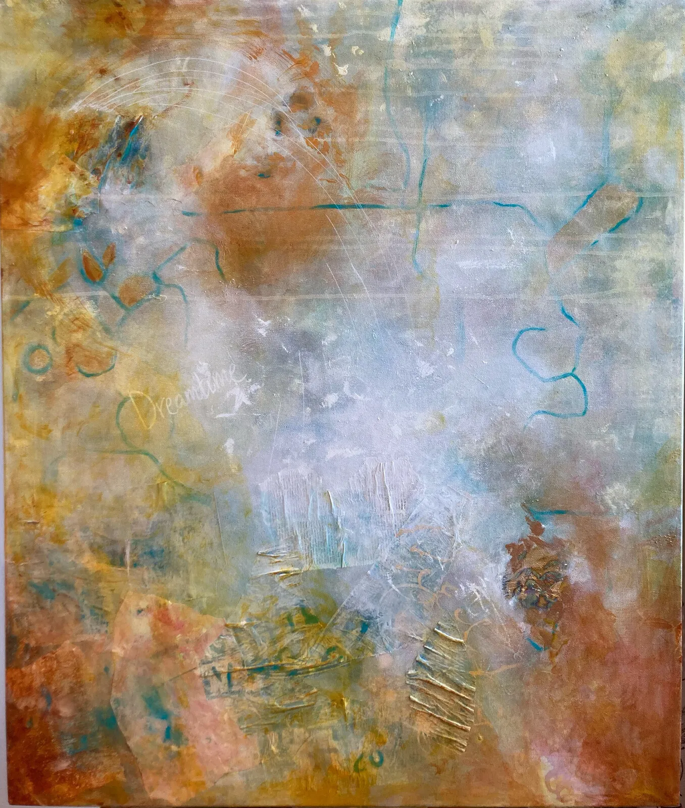 Akrylmålning Drömtider av Katarina Westerlund