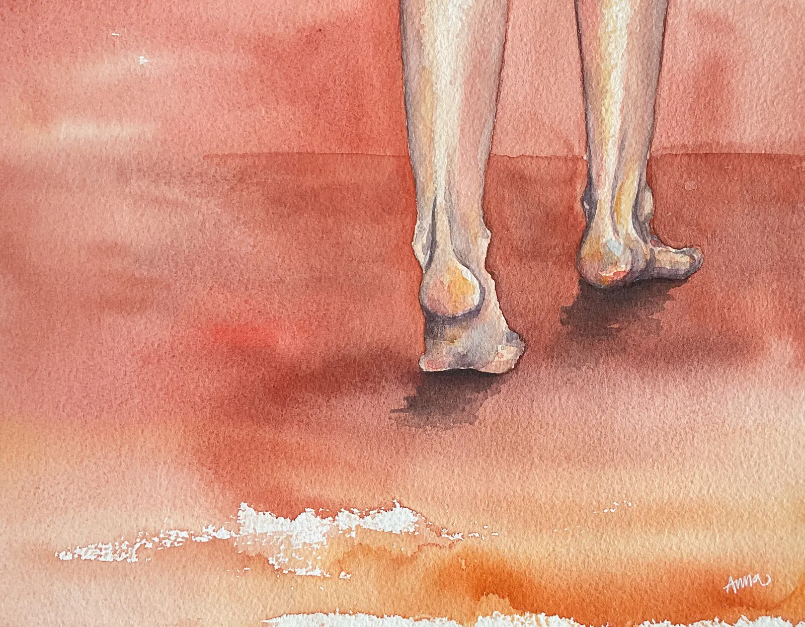 Akvarell På väg av Anna Sundkvist / @veras_akvareller