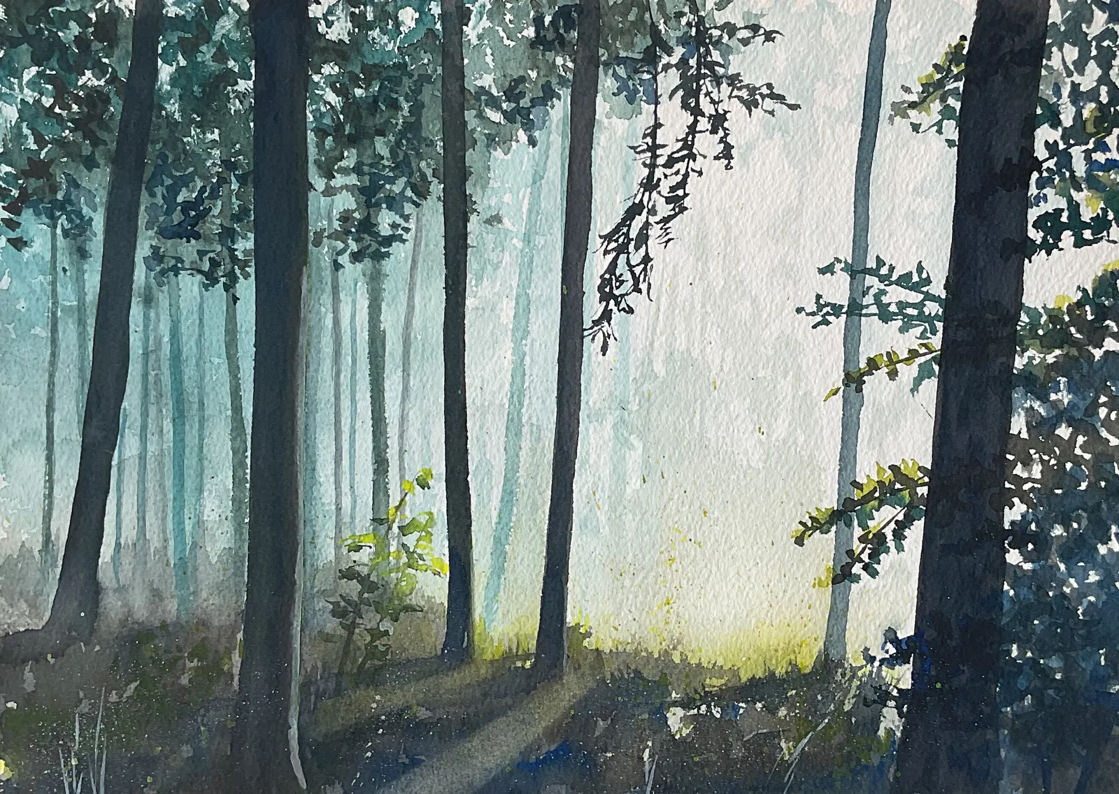 Akvarell Gläntan av Anna Sundkvist / @veras_akvareller