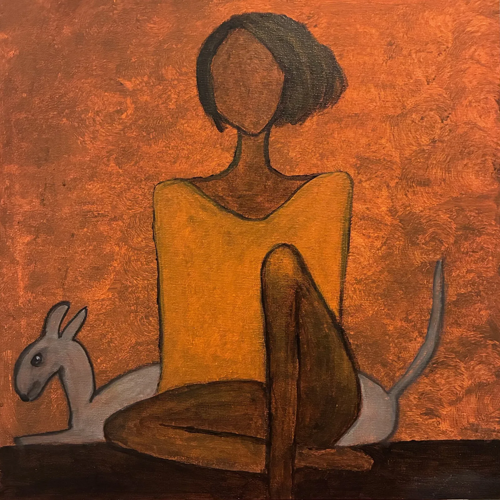 Akrylmålning Tystnad i Stillhet av Annika Haglind