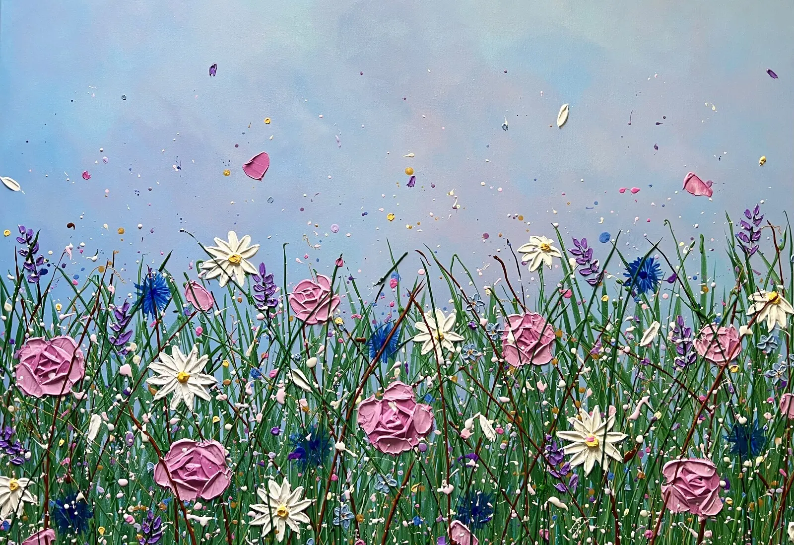 Akrylmålning Whispers of Summer av Veronica Fuchs