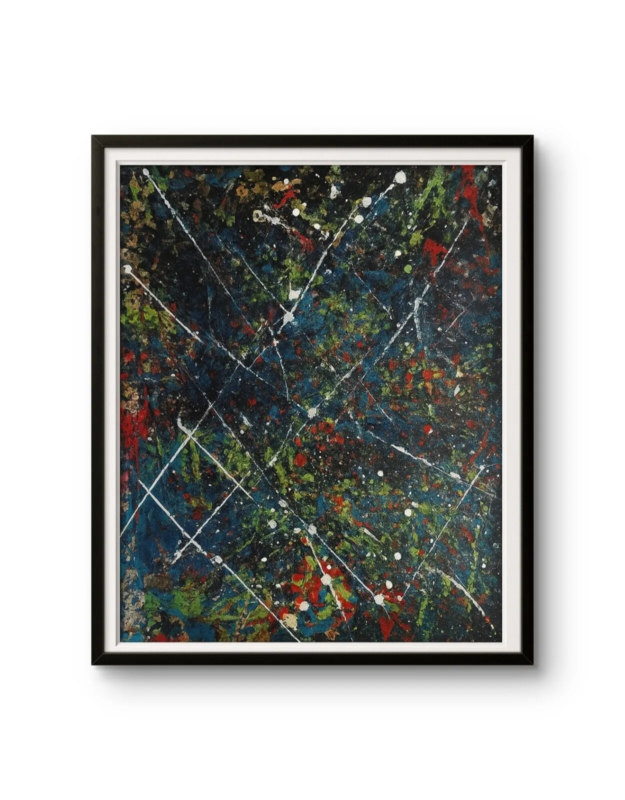 Akrylmålning Flukt / Flight av Rune Martinsen