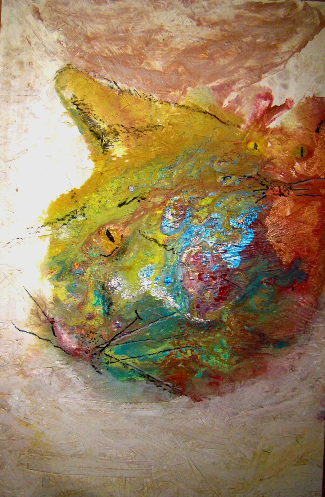 Akrylmålning MarsCa Going Venuz av Robert Berglund