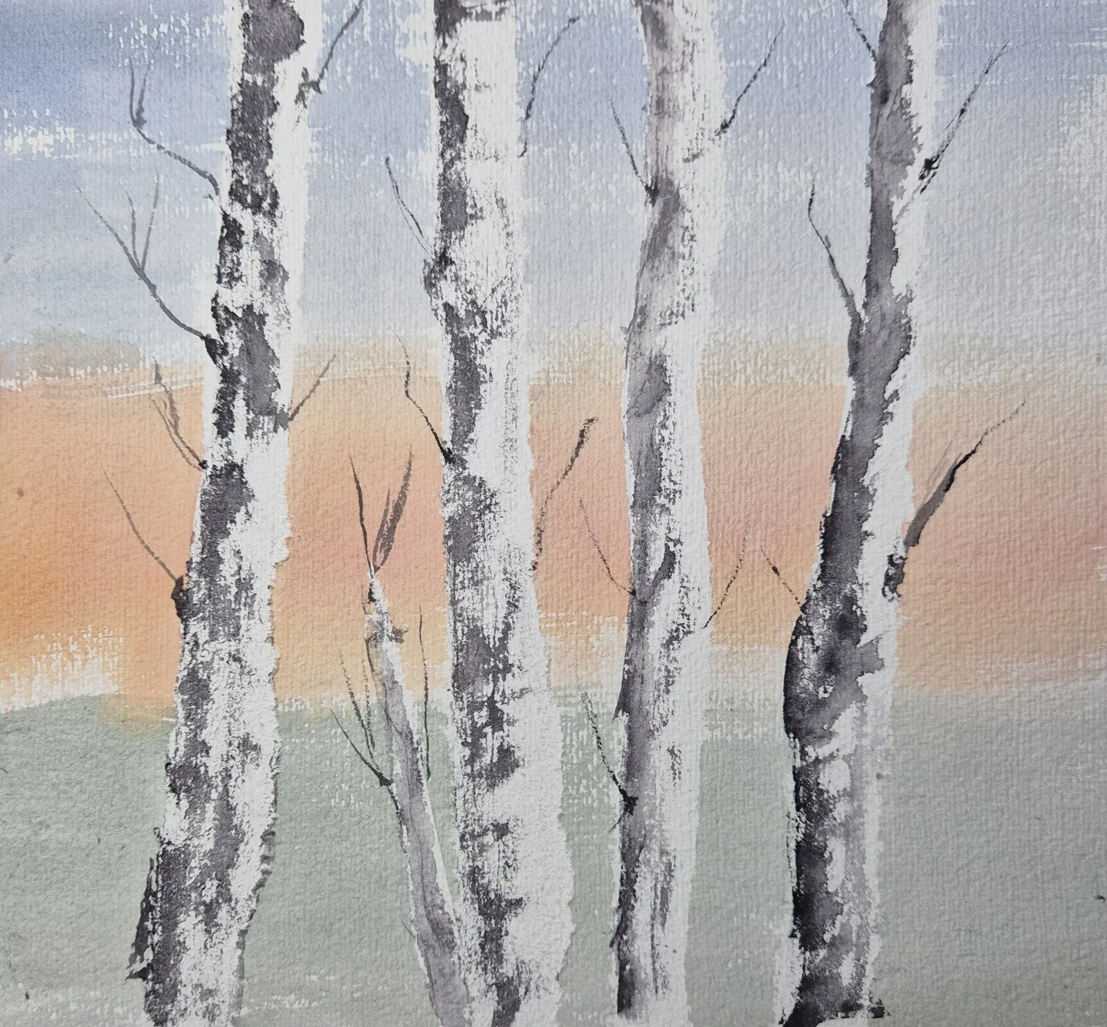 Akvarell Vinter av Anki Modin