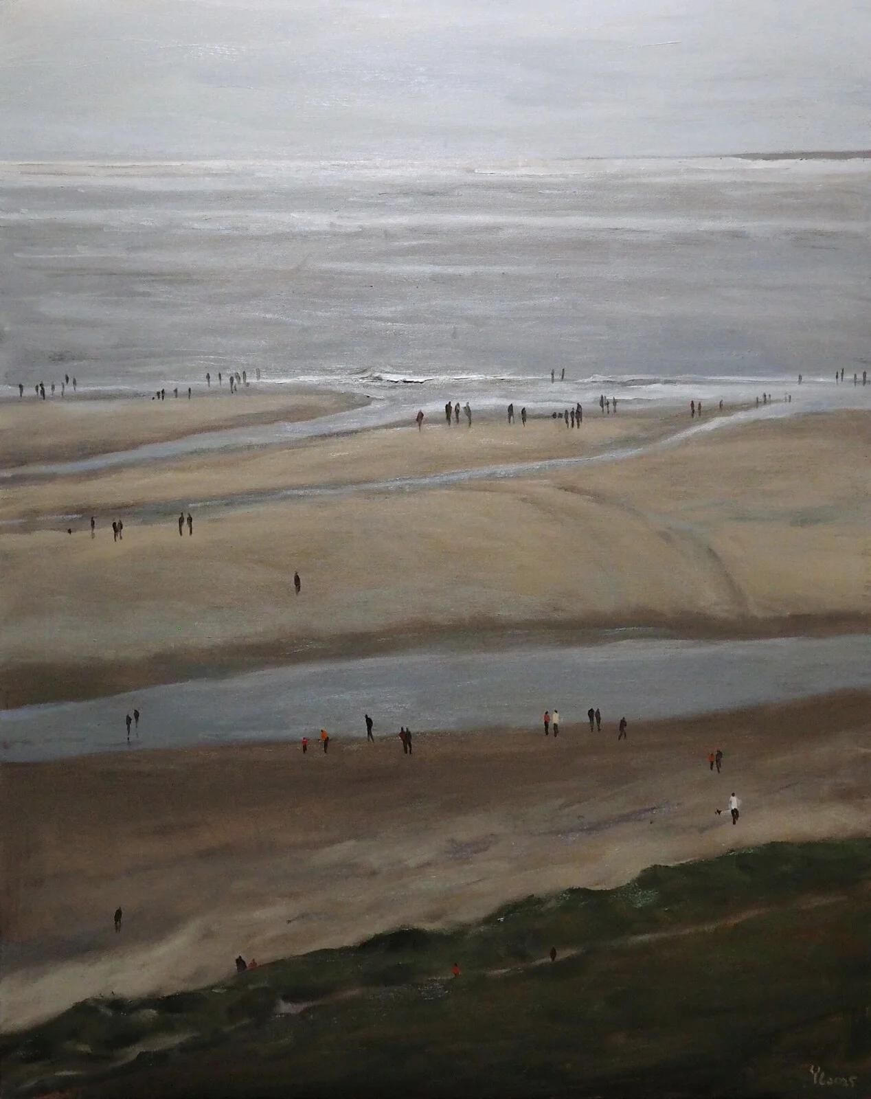 Oljemålning Lågvattnet av Yuanyuan Liu