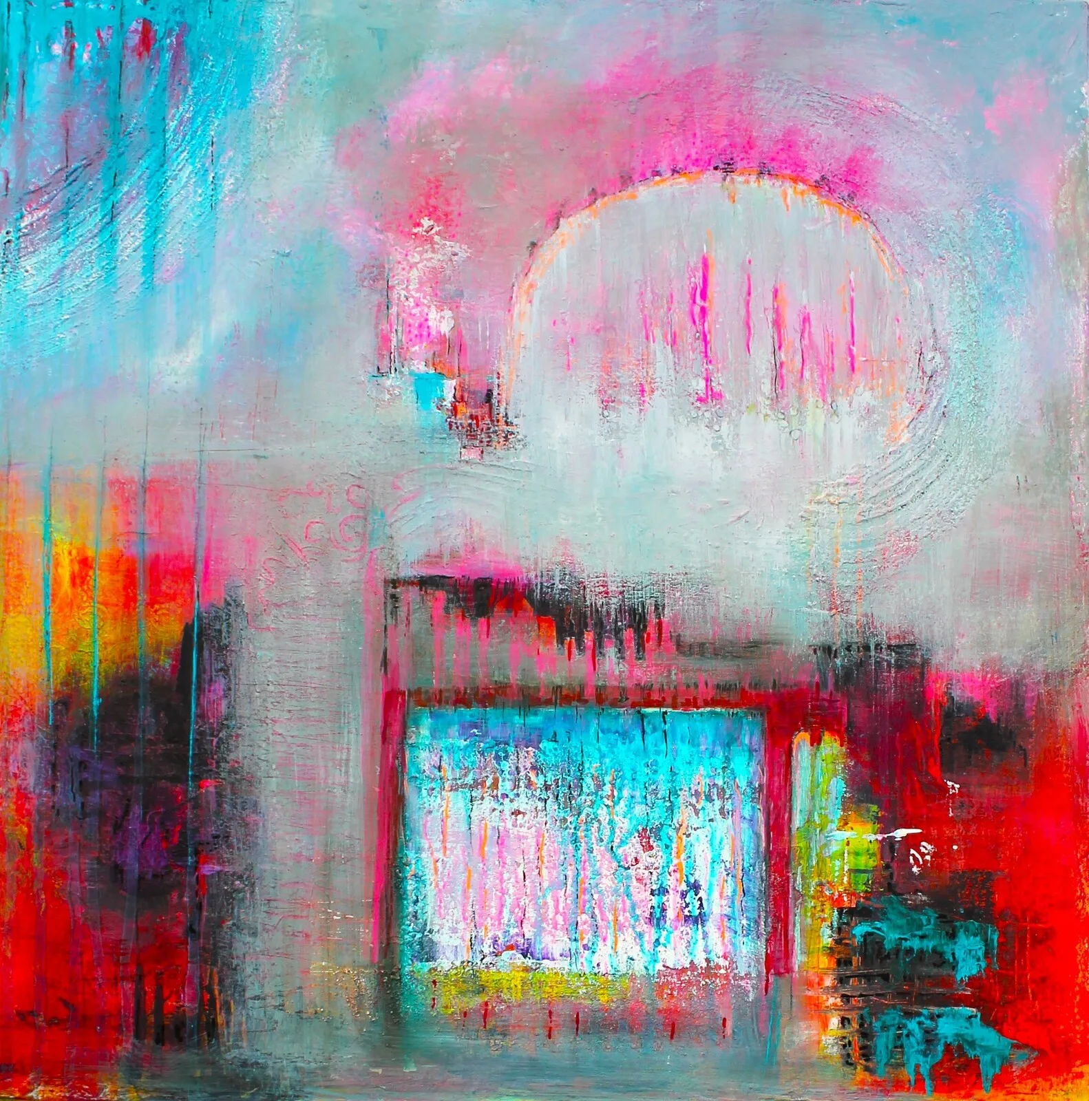 Akrylmålning av Lodi Sava Andersson