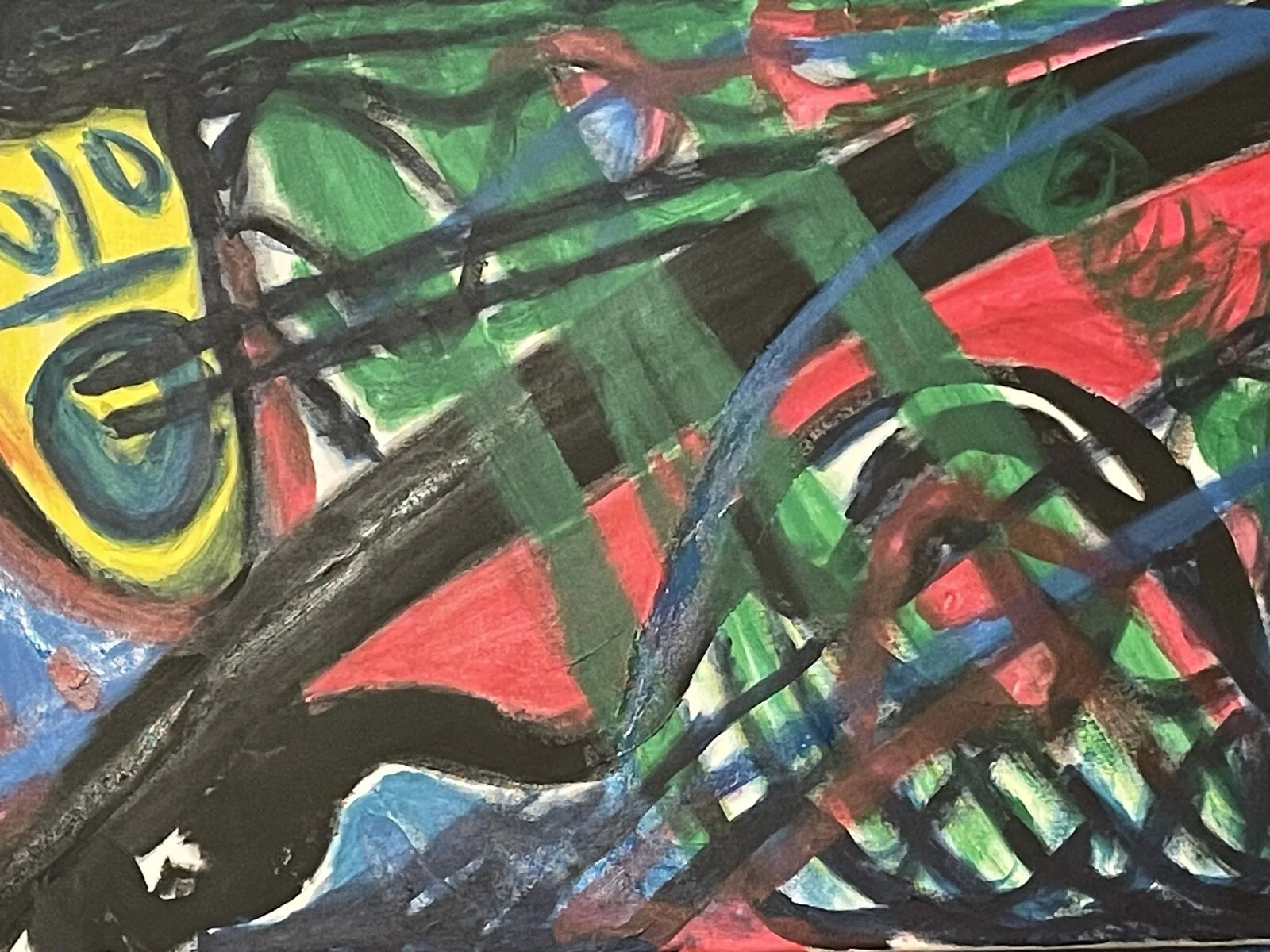 Akrylmålning Scream of Tomorrow av Jan-Eric Johansson